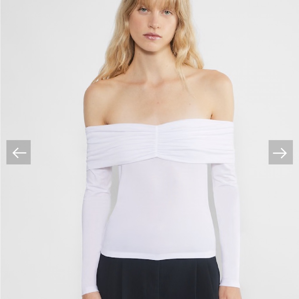 Wilfred Off-Shoulder White Blouse